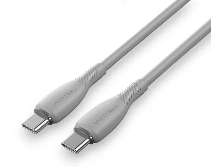 Vention Cable USB-C a USB-C 100W 2.0 de 2m Gris TRWHH Vention Cable USB-C a USB-C 100W 2.0 de 2m Gris TRWHH