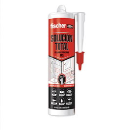 Fischer Adhesivo Sellador Cristal 290Ml Solucion Total Transparente Polimero MS