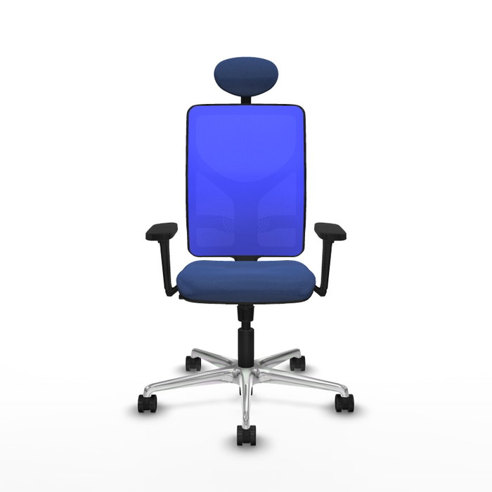 PIQUERAS Y CRESPO Silla de oficina Motilla con mecanismo Sincro, Azul