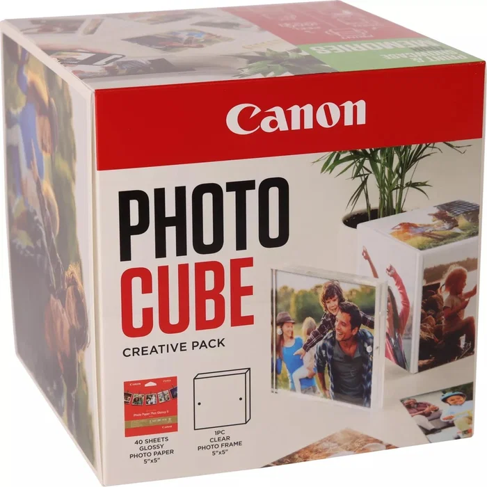 Canon Photo Cube Creative Pack Papel Fotográfico Brillante Verde 13x13 cm
