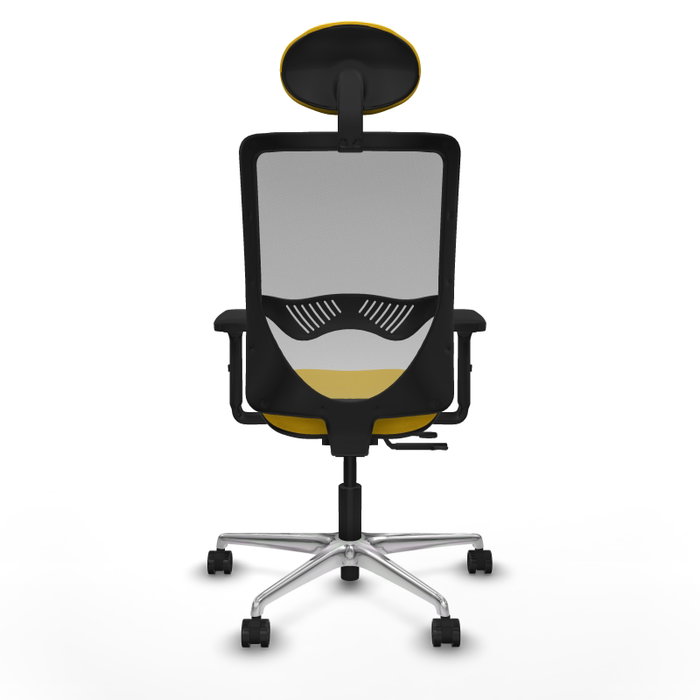 PIQUERAS Y CRESPO Silla de oficina Zulema con mecanismo Sincro/Traslack, Amarillo y Gris PIQUERAS Y CRESPO Silla de oficina Zulema con mecanismo Sincro/Traslack, Amarillo y Gris