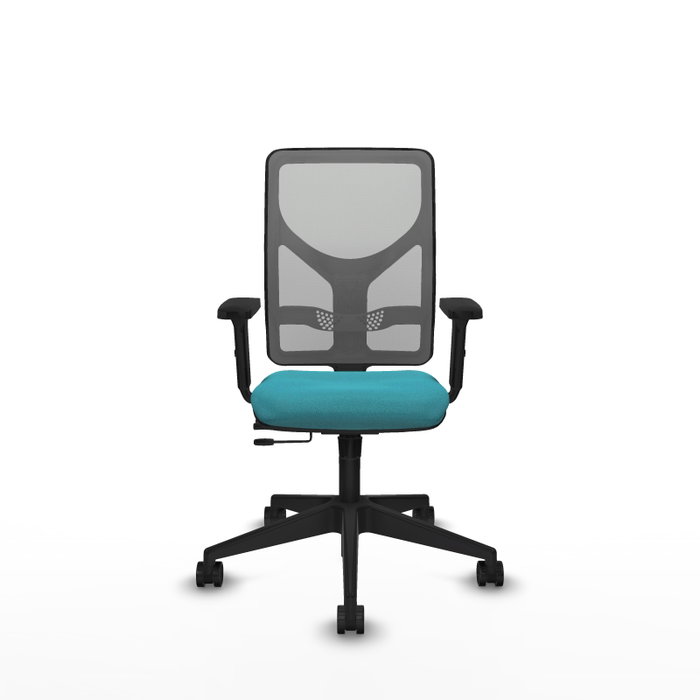 PIQUERAS Y CRESPO Silla de oficina Motilla Turquesa y Gris con mecanismo Sincro/Traslack PIQUERAS Y CRESPO Silla de oficina Motilla Turquesa y Gris con mecanismo Sincro/Traslack