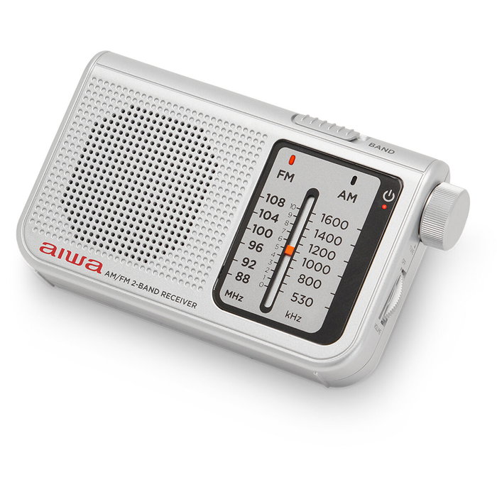 Radio Portátil Aiwa RS-55SL Gris Plata AM/FM