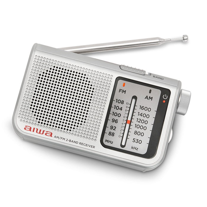 Radio Portátil Aiwa RS-55SL Gris Plata AM/FM