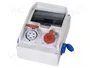 PAWBOL Cuadro de distribución IP44 con enchufes CEE y tomas 250V