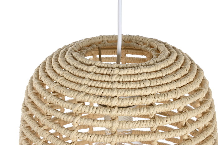 DKD Home Decor Lámpara de Techo de Ratán Hecha a Mano Natural 30x30x60 cm DKD Home Decor Lámpara de Techo de Ratán Hecha a Mano Natural 30x30x60 cm