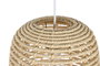 DKD Home Decor Lámpara de Techo de Ratán Hecha a Mano Natural 30x30x60 cm