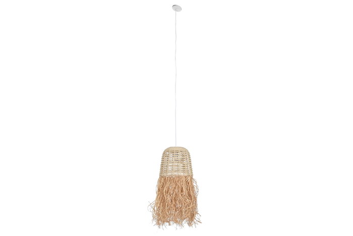DKD Home Decor Lámpara de Techo de Ratán Hecha a Mano Natural 30x30x60 cm DKD Home Decor Lámpara de Techo de Ratán Hecha a Mano Natural 30x30x60 cm