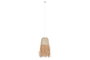 DKD Home Decor Lámpara de Techo de Ratán Hecha a Mano Natural 30x30x60 cm