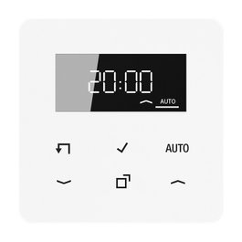 Jung CD1750DWW Temporizador con Display Estándar, Material Plástico, Sin Tornillos, para Control de Circuitos
