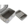 DKD Home Decor Joyero PU con Espejo y Bandeja Satinada, Surtido de 2 Unidades