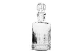Hermia JU8061GCL Botella de Vidrio Elegante y Duradera, Transparente, Libre de BPA, 11x11x25 cm