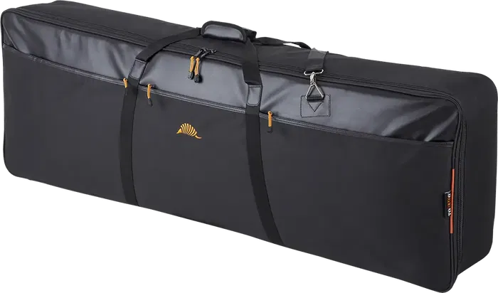 TOBAGO Funda para Teclado Negro 145 x 48 x 18 cm, Poliéster 600D Acolchado 20mm, Nylon 300D Interior, Bolsillo Accesorios