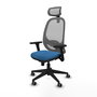 PIQUERAS Y CRESPO Silla de oficina Cilanco Azul claro/Gris con mecanismo Sincro