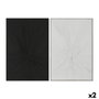 DKD Home Decor Set de 2 Cuadros Modernos 3D en Lienzo y Yeso, 83x123 cm