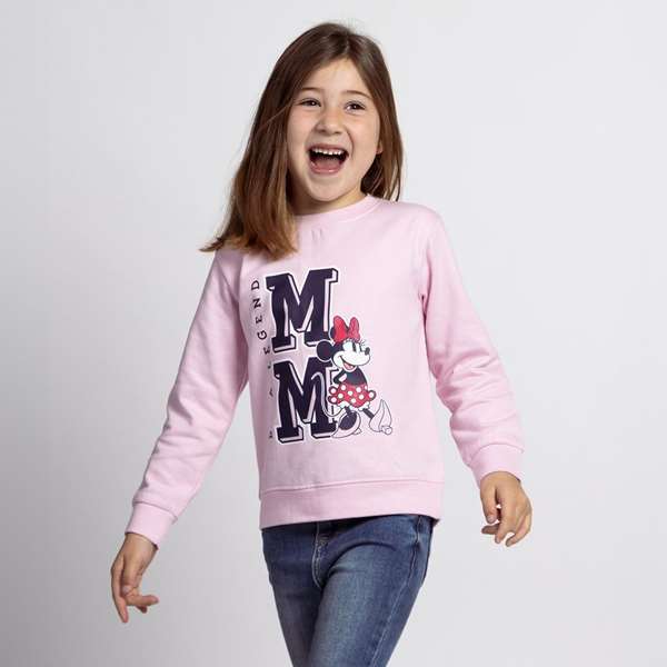 Cerdá Sudadera Cotton Brushed Minnie Talla 3 Años Rosa