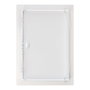 Edm Tapa de registro empotrable rectangular acero 20x30cm blanca