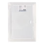 Edm Tapa de registro empotrable rectangular acero 20x30cm blanca
