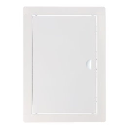 Edm Tapa de registro empotrable rectangular acero 20x30cm blanca