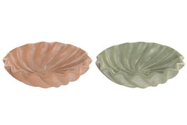 DKD Home Decor Centro de Mesa de Cemento Tropical Palm, Surtido de 2 Colores
