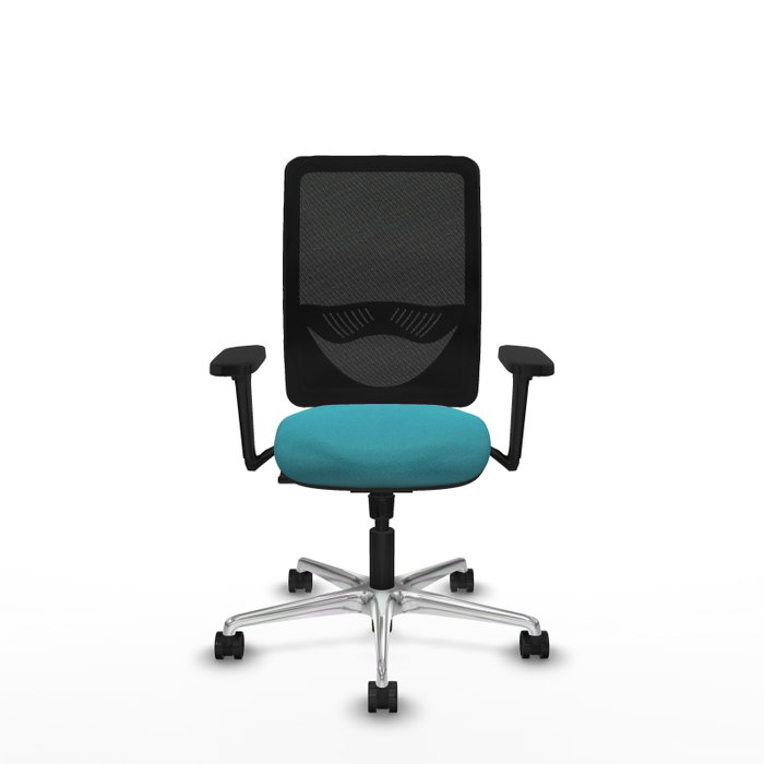 PIQUERAS Y CRESPO Silla de oficina Zulema con mecanismo Sincro, Turquesa y Negro PIQUERAS Y CRESPO Silla de oficina Zulema con mecanismo Sincro, Turquesa y Negro