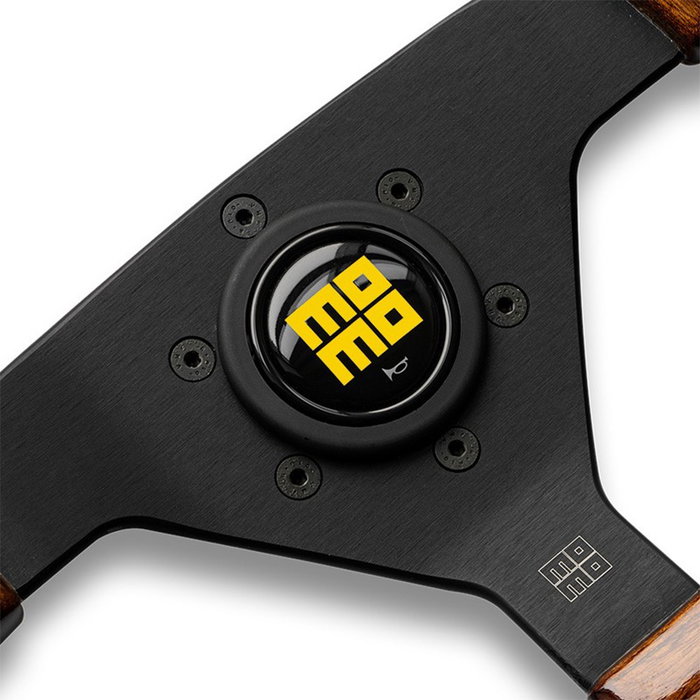 Momo HERIT.BK35 Volante Montecarlo Borde Madera Zebrano Caoba, 350mm