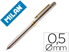 Boligrafo Milan Multifuncion En Caja Metalica