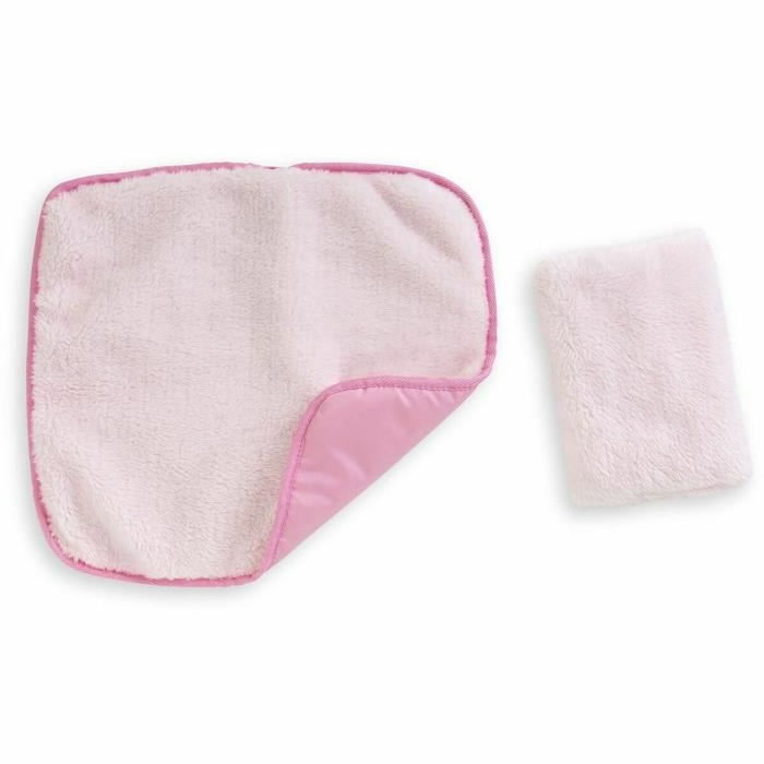 Corolle Conjunto Cuna Peluche Rosa para Muñecos de 36 y 42 cm