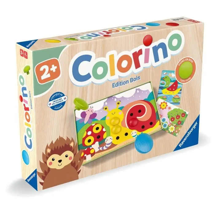 Ravensburger Colorino Juego Educativo AAAPP10920 Peones de Madera para Desarrollar la Creatividad a Partir de 2 Años