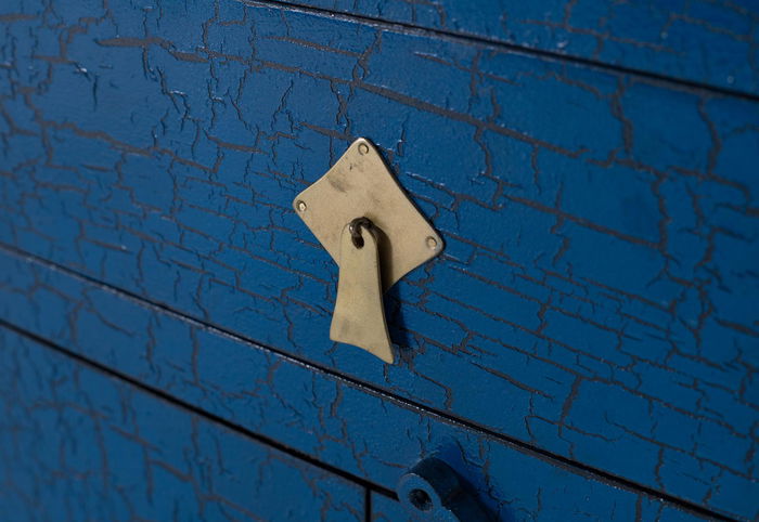 GINER Y COLOMER Aparador Zen con Puertas y Cajones Azul Distressed GINER Y COLOMER Aparador Zen con Puertas y Cajones Azul Distressed