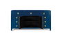 GINER Y COLOMER Aparador Zen con Puertas y Cajones Azul Distressed