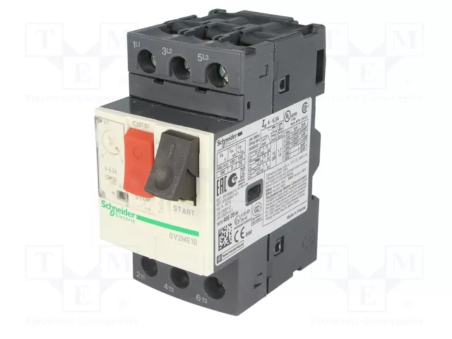 SCHNEIDER ELECTRIC Interruptor motorizado GV2ME10 2,2kW 230÷690VAC SCHNEIDER ELECTRIC Interruptor motorizado GV2ME10 2,2kW 230÷690VAC