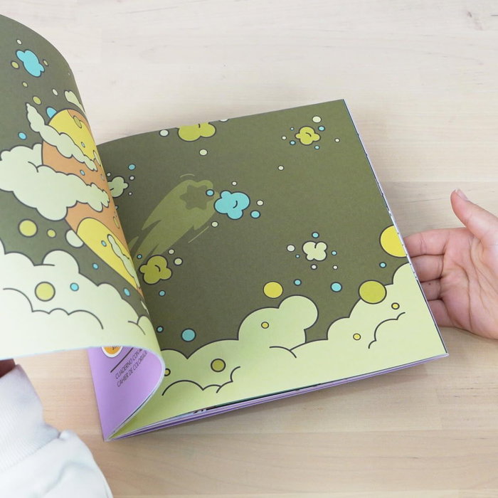 Milan Cuaderno para colorear con adhesivos alien invasion