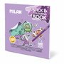 Milan Cuaderno para colorear con adhesivos alien invasion