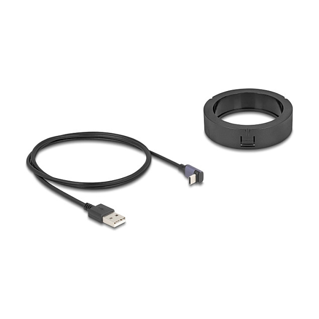 DeLOCK 66284 Cargador inalámbrico 15 W para instalación en mesa negro