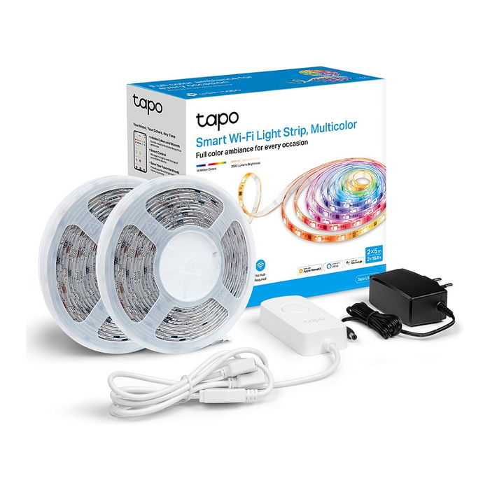 TP-Link Tira de Luz Inteligente Tapo L930-10 LED Multicolor Wi-Fi, Control por Voz, 5 m, 600 LED, 2000 lm, Funciona con Alexa, Google Assistant y Apple HomeKit