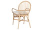 DKD Home Decor Silla de Ratán con Cojín Natural