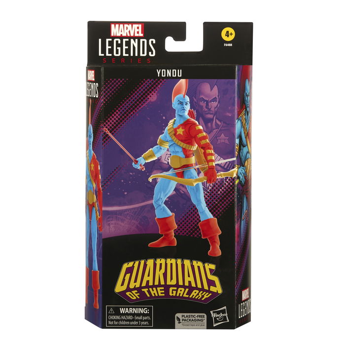 Hasbro Marvel Legends Series Yondu Udonta Figura de Acción Coleccionable con Arco, Aljaba y Flecha Yaka - Guardianes de la Galaxia