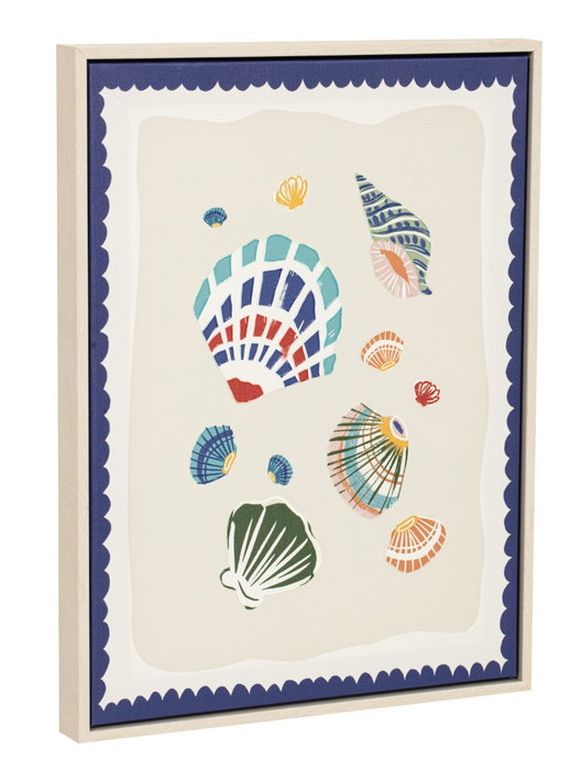 DKD Home Decor Cuadro Mediterraneo Multicolor 40 x 30 x 2.5 cm (4 Unidades)