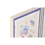 DKD Home Decor Set de 4 Cuadros Lienzo Moderno Dorado 30x2,5x40 cm