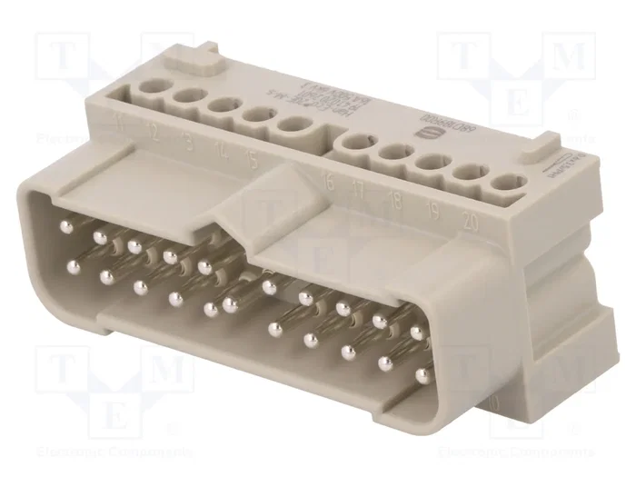 HARTING Han-Eco® Modular plantilla de contacto macho 20 pines HARTING Han-Eco® Modular plantilla de contacto macho 20 pines