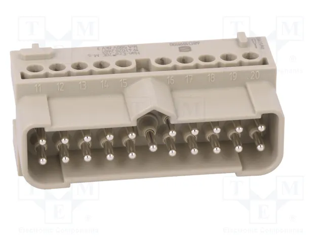 HARTING Han-Eco® Modular plantilla de contacto macho 20 pines HARTING Han-Eco® Modular plantilla de contacto macho 20 pines