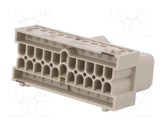 HARTING Han-Eco® Modular plantilla de contacto macho 20 pines HARTING Han-Eco® Modular plantilla de contacto macho 20 pines