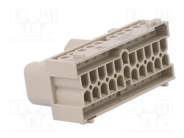 HARTING Han-Eco® Modular plantilla de contacto macho 20 pines HARTING Han-Eco® Modular plantilla de contacto macho 20 pines