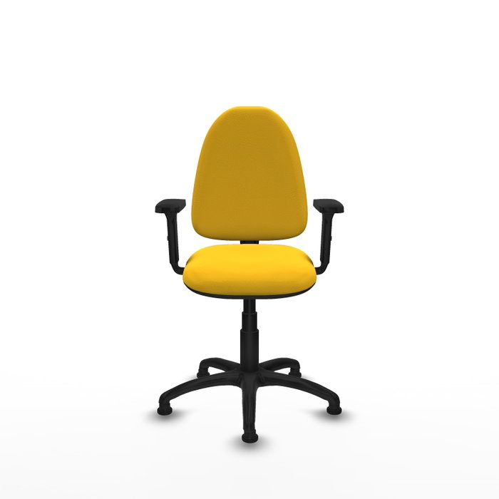 PIQUERAS Y CRESPO Silla de oficina Aýna Amarillo con mecanismo de doble maneta