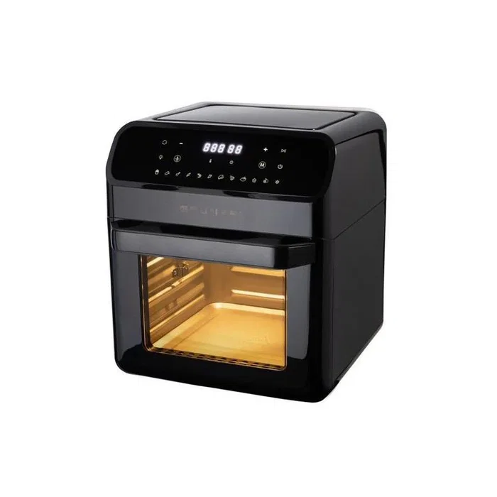 Grunkel Freidora de Aire Digital Sana sin Aceite 12L XXL 1500W Negro - Airfryer con Panel Táctil, Ventana y Temporizador de 60 Minutos