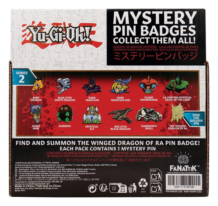 FaNaTtik Yu-Gi-Oh! Mystery Chapas Volume 2 Expositor de 12 Cajas Sorpresa FaNaTtik Yu-Gi-Oh! Mystery Chapas Volume 2 Expositor de 12 Cajas Sorpresa
