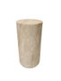 DKD Home Decor Mesita Auxiliar de Fibra de Vidrio Simil Travertine