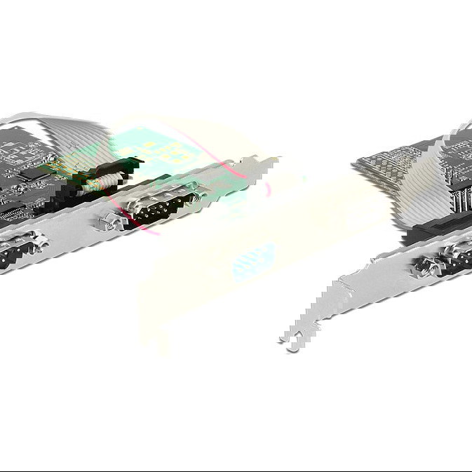 DeLOCK 89557 Tarjeta PCIe Express x1 a 4 Puertos Serie RS-232, Perfil Bajo, PCIe 2.0, Interna, Chipset ASIX AX99100 DeLOCK 89557 Tarjeta PCIe Express x1 a 4 Puertos Serie RS-232, Perfil Bajo, PCIe 2.0, Interna, Chipset ASIX AX99100