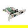 DeLOCK 89557 Tarjeta PCIe Express x1 a 4 Puertos Serie RS-232, Perfil Bajo, PCIe 2.0, Interna, Chipset ASIX AX99100